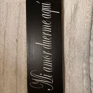 Black and White Wall Sign